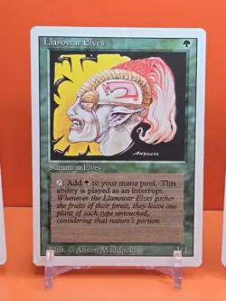 🟢🟢🟢 (4) 1994 MAGIC The Gathering LLANOWAR ELVES REVISED 3RD EDITION PLAYED🟢3 - Image 3