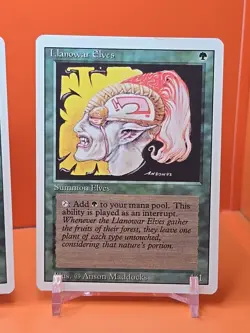 🟢🟢🟢 (4) 1994 MAGIC The Gathering LLANOWAR ELVES REVISED 3RD EDITION PLAYED🟢3 - Image 5