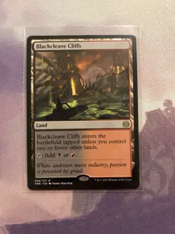 MTG Blackcleave Cliffs - Phyrexia: All Will Be One - Near Mint - Image 1