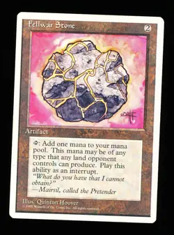 * * 1x Fellwar Stone x1 * * 4th Edition MTG VLP Very Lightly Played - Image 1
