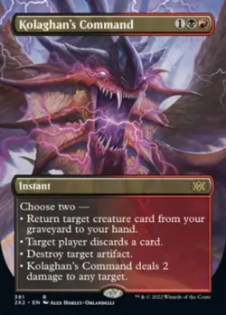 FOIL - Kolaghan's Command (Borderless) - Double Masters 2022 (2X2) - Image 1