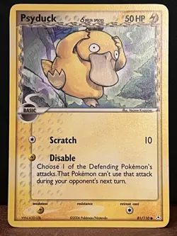 Psyduck (Delta Species) 81/110 Holon Phantoms Regular LP Pokemon Regular - Image 1