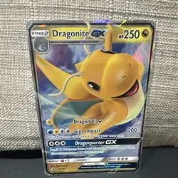 Pokemon Dragonite GX 37/70 Dragon Majesty Ultra Rare Holo Stage 2 250 HP - Image 1