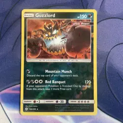 Guzzlord 136/236 Reverse SM - Cosmic Eclipse Holo Rare Pokemon TCG - Image 1