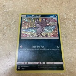 ALOLAN MEOWTH 2019 Pokemon McDonalds #10/12 HOLO EXCLUSIVE NEAR MINT NM - Image 2