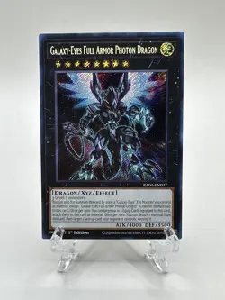 🔥Yugioh TCG-Galaxy-Eyes Full Armor Photon Dragon-RA01-EN037-Secret Rare-M/NM🔥 - Image 1