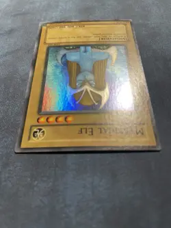 Yugioh Mystical Elf LOB-062 Super Rare Unlimited WAVY PRINT LP - Image 3