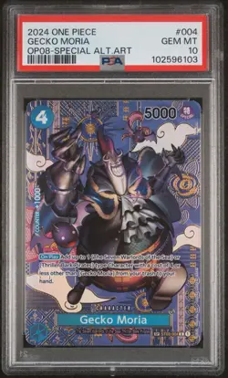 One Piece ST03-004 Alt Art Special Gecko Moria Alternate SP OP08 English PSA 10 - Image 1
