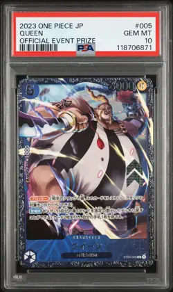 One Piece ST04-004 Queen Flagship Event Prize Promo Parallel Japanese JP PSA 10 - Image 1