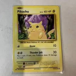 Pokemon Pikachu TCG Evolutions Card 35/108 Regular Common - Image 1