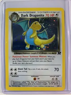 Pokemon Dark Dragonite Holo Rare TCG Card 5/82 Mint Condition - Image 1