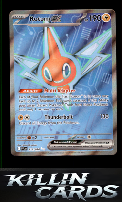 Rotom ex - 111/094 111/094 Pokemon Ultra Rare ME02: Phantasmal Flames Card NM - Image 1