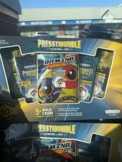 Pokemon Pressti Bundle Sealed Brand New Ultra Rare. 50+ Cards. - Image 1