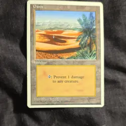 Wizards of the Coast MTG Oasis 1995 Land Card Regular English Brian Snoddy - Image 1