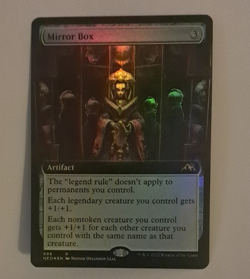 Mirror Box Extended Art Foil NM Kamigawa Neon Dynasty MTG Magic the Gathering - Image 1