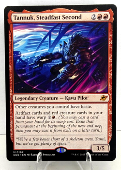 MTG EOE-0162 Tannuk, Steadfast Second - Edge of Eternities (EOE) Mythic Rare - Image 1