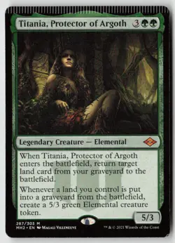 Titania, Protector of Argoth Modern Horizons 2 (287) Normal - MTG - CRIMP ERROR - Image 1
