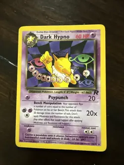 Pokemon Dark Hypno 26/82 Team Rocket-Unlimited Edition Rare Non-Holo , - Image 1