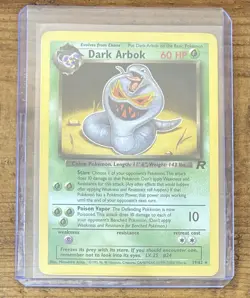 Pokemon TCG Dark Arbok #19/82 Non-Holo 1999-2000 Vintage - Image 1