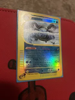 Pokemon TCG Blastoise Expedition Base Set 37/165 Reverse Holo Rare eReader - Image 1