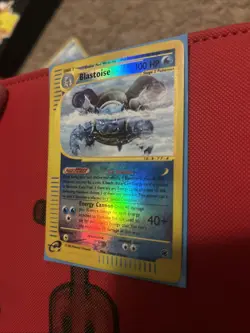 Pokemon TCG Blastoise Expedition Base Set 37/165 Reverse Holo Rare eReader - Image 2