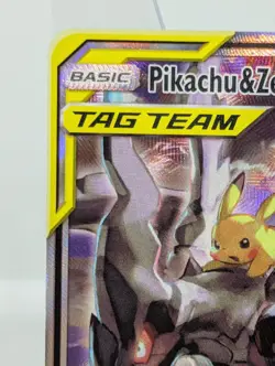 Pokemon Pikachu & Zekrom GX TAG TEAM GX Promo Holo SM168 English Card - Image 3