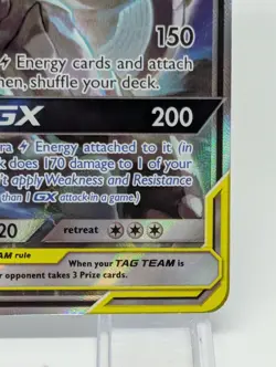 Pokemon Pikachu & Zekrom GX TAG TEAM GX Promo Holo SM168 English Card - Image 5