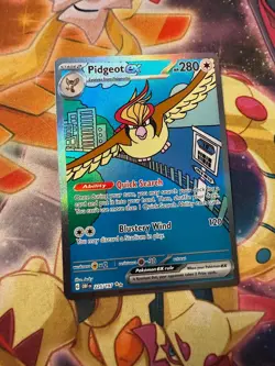 Pokemon Pidgeot ex - 225/197 SV03: Obsidian Flames Special Illustration Rare NM - Image 1