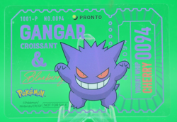 Lot of 3 Cards - Gengar Pronto Cafe Card Promo 2025 Pokemon Japanese EX+ - Image 1
