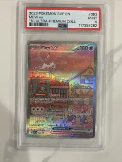2023 Pokemon 151 Ultra-Premium Collection Mew EX #053 PSA 9 - Image 3