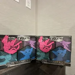 SET OF 2 POKEMON EVOLVING SKIES FACTORY SEALED ELITE TRAINER BOX ETB - Image 1
