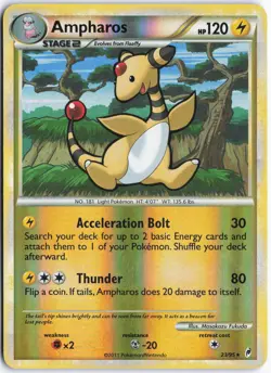 Pokemon - Ampharos #23/95 - Call of Legends Reverse Holo Rare - Image 1