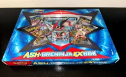 Pokemon Ash-Greninja-EX Box - DAMAGED - Back/Bottom center tear CONTENTS OKAY - Image 2
