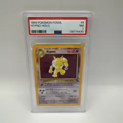 1999 POKEMON FOSSIL #8 HYPNO-HOLO PSA 7 - Image 1