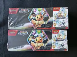 Pokemon Prismatic Evolutions Surprise Box + Booster Bundle (Lot Of 2) - Image 1