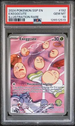 PSA 10 Exeggcute #192 Pokemon Surging Sparks - Image 1