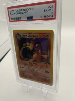 Pokemon TCG Dark Charizard 21/82 Team Rocket PSA 6 Regular Rare HP 80 - Image 3