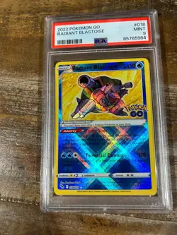 POKEMON 2022 GO RADIANT BLASTOISE #018 PSA 9 Mint RARE 2 - Image 1
