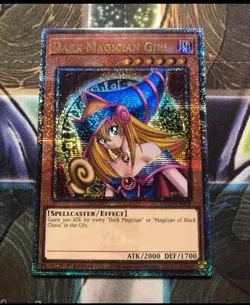 *** DARK MAGICIAN GIRL *** ORIGINAL ART QUARTER CENTURY SECRET RARE MP24 YUGIOH! - Image 1