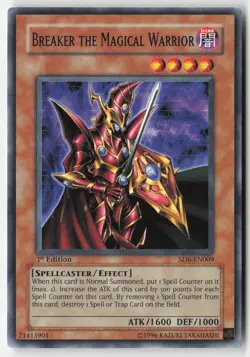 Yugioh - Breaker the Magical Warrior SD6-EN009 1st Edition - Structure Deck: Spe - Image 1