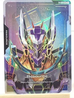 GFreD Resource R-025 C++ Gold Alt Art Steel Requiem Gundam Card Game GD03 NM - Image 1