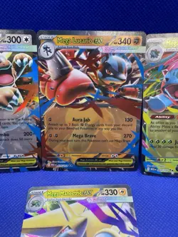 Pokemon Mega Evolutions Ex 6 Card Lot NM - Image 3