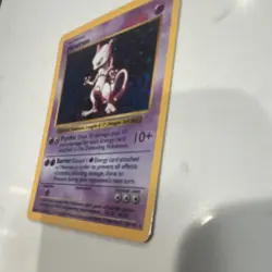 Pokemon TCG Mewtwo Base Set Shadowless 10/102 60 HP Holo Rare English Card - Image 3