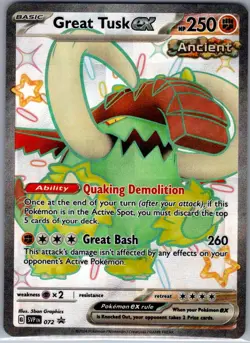 Great Tusk ex - 072 SV: Scarlet & Violet Promo Cards - Pokemon Card - NM - Image 1