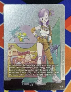 Energy Marker E-73 Silver Bulma Dragon Ball Card ( English) - Image 1