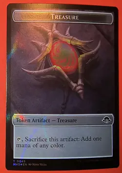 MTG:TOKEN- TREASURE 0045 MH3 / / COPY 0001 REGULAR, MH3, NM - Image 1