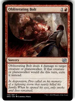 Obliterating Bolt The Brothers' War Regular MTG - Image 1