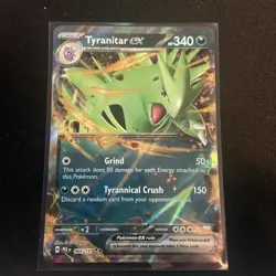 Pokemon Tyranitar EX Prismatic Evolutions Holo Double Rare Card 064/131 SV - Image 1