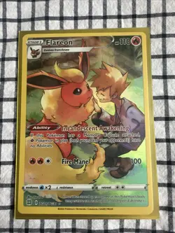 Pokemon TCG Flareon Trainer Gallery Brilliant Stars TG01/TG30 - Image 1
