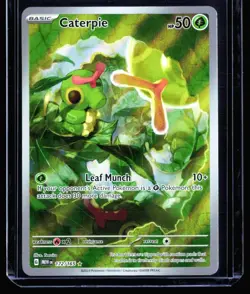 2023 Scarlet & Violet - 151 Caterpie #172 Illustration Rare Pokemon Card - Image 1